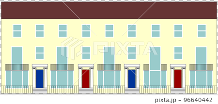 terraced house illustration transparent PNG terraced house illustration transparent PNG 96640442