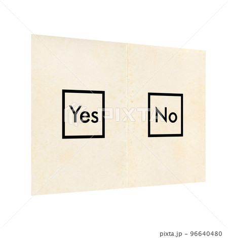 Ballot paper with Yes and No transparent PNG 96640480