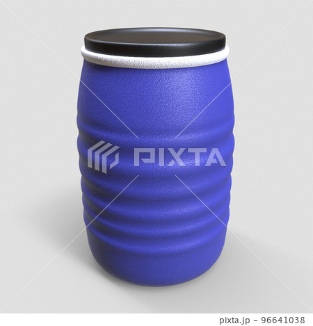 Plastic barrel object 3d rendering 96641038