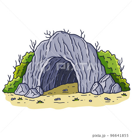 cave entrance drawing
