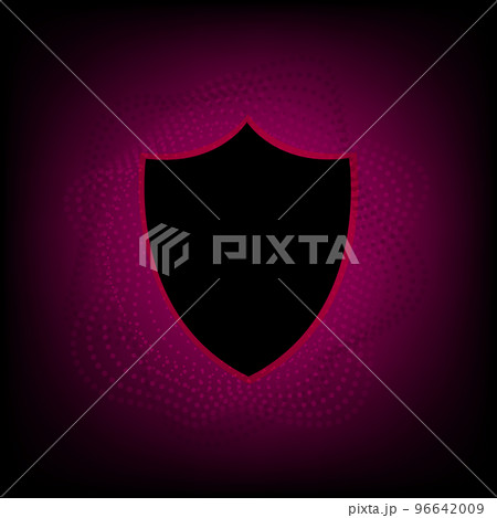 red network light code of circle with code abstract technology background 96642009