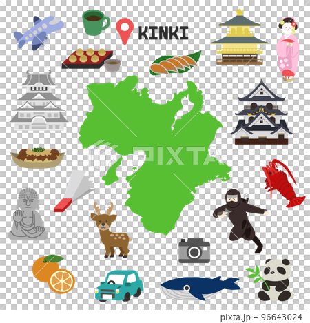 Kinki region sightseeing set 96643024