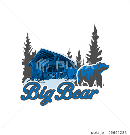Illustration Vector Graphic of House in winter season logo Illustration Vector Graphic of House in winter season logo 96643228