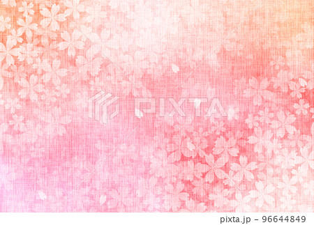 桜　年賀状　春　背景  96644849