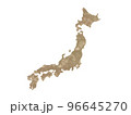 おしゃれな日本地図　アース 96645270