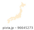 おしゃれな日本地図　ナチュラルベージュ 96645273