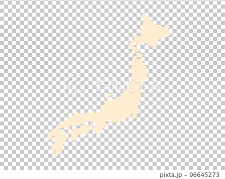 Fashionable map of Japan natural beige 96645273