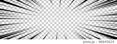 Thin monochrome concentration line background material, comic-like effect line (horizontal) Thin monochrome concentration line background material, comic-like effect line (horizontal) 96645624