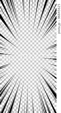 Thin monochrome concentration line background material, comic-like effect line (vertical) Thin monochrome concentration line background material, comic-like effect line (vertical) 96645625