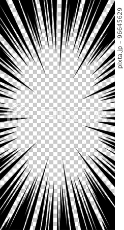 Monochrome concentration line background material, comic style solid flash (vertical) Monochrome concentration line background material, comic style solid flash (vertical) 96645629