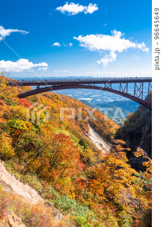《福島県》不動沢橋・つばくろ谷の紅葉 《福島県》不動沢橋・つばくろ谷の紅葉 96645649