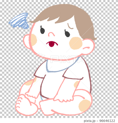Sitting baby (Akanbe) 96646122
