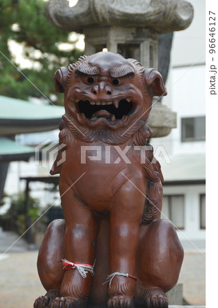 唐獅子像(阿形像)（岸城(きしき)神社／大阪府岸和田市岸城町岸城町11-30） 96646127