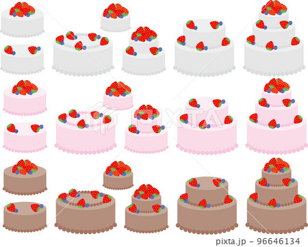 3段ケーキ2P 96646134
