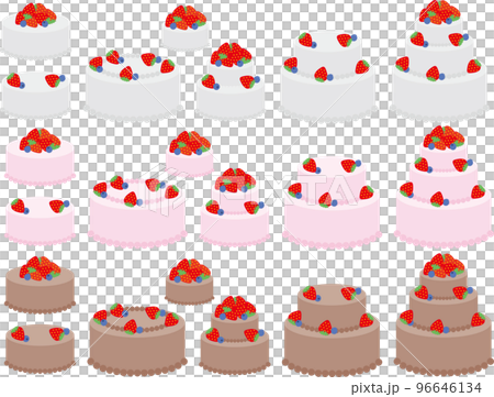 3段ケーキ2P 96646134