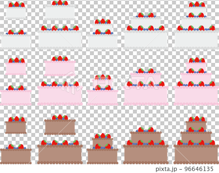 3段ケーキ3水平P 96646135
