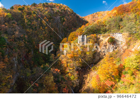 《福島県》つばくろ谷の紅葉・磐梯吾妻スカイライン 《福島県》つばくろ谷の紅葉・磐梯吾妻スカイライン 96646472