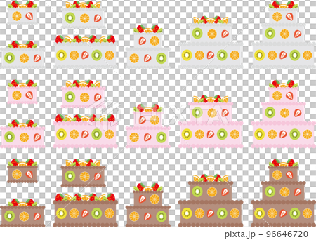 3 tier cake 4 horizontal P 96646720