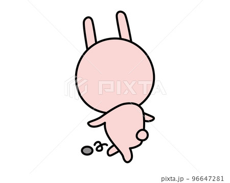 いじけるうさぎのキャラクター 96647281