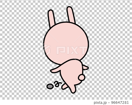 いじけるうさぎのキャラクター 96647281