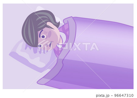 不眠症のシニア女性 96647310