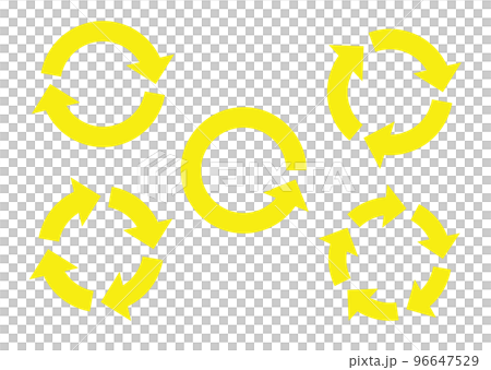 cycle arrow (yellow) 96647529