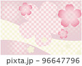 桜をモチーフにした背景素材 96647796