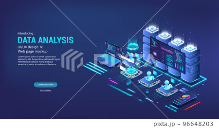 Data analysis and classification files in isometric data center Data analysis and classification files in isometric data center 96648203
