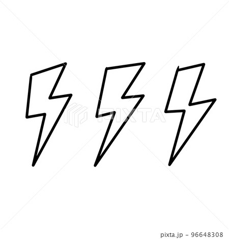 Doodle sketch style of electric lightning bolt symbol vector illustration for concept design. Doodle sketch style of electric lightning bolt symbol vector illustration for concept design. 96648308