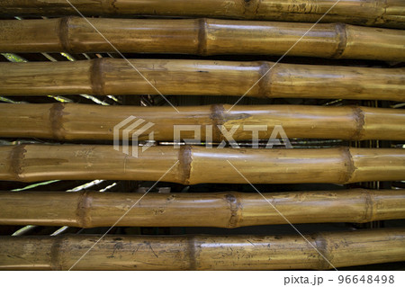 Varnish bamboo fence abstract background texture Varnish bamboo fence abstract background texture 96648498
