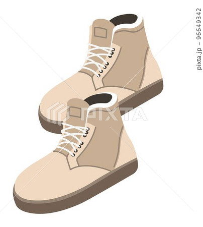 Winter boots, fashionable footwear and clothes Winter boots, fashionable footwear and clothes 96649342