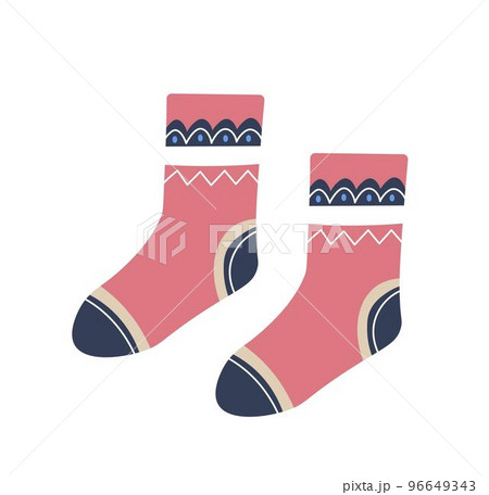 Warm socks with geometric print, winter clothes Warm socks with geometric print, winter clothes 96649343