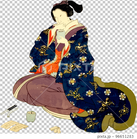 Woman making kumiko 96651283