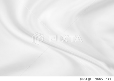 Abstract white fabric with soft wave texture background 96651734