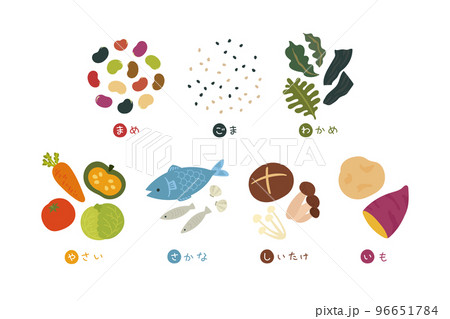 まごはやさしい頭文字イメージイラスト 96651784