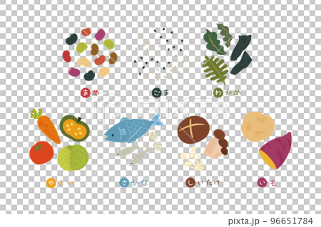 まごはやさしい頭文字イメージイラスト 96651784