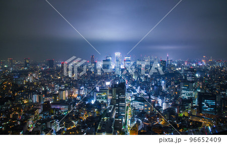 東京の夜景　-渋谷方面- 96652409