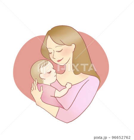 寄り添う母と子 寄り添う母と子 96652762