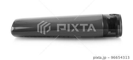 Plastic Bottle with Shampoo or hygienic cosmetic product isolated on white background 96654313