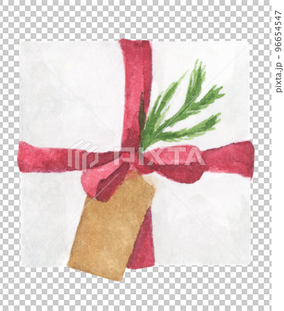 Present box set. Watercolor illustration. 96654547