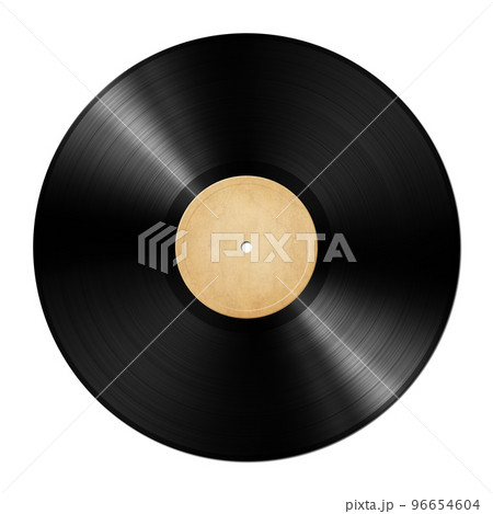 Old vintage vinyl record isolated on white background Old vintage vinyl record isolated on white background 96654604