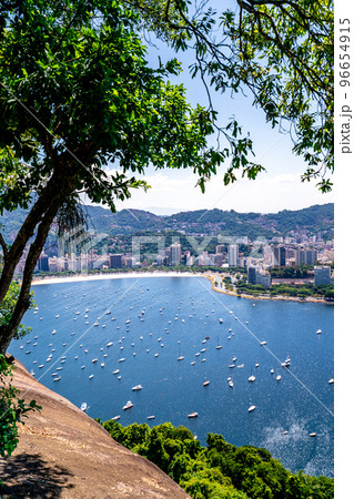 sea coast of Rio de Janeiro, city panorama 96654915