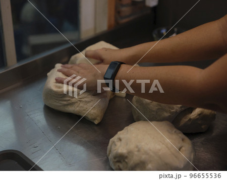 Homemade bakery sourdough yeast artisan bread raw Homemade bakery sourdough yeast artisan bread raw 96655536