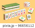 3D Mahjong tiles set 96656112