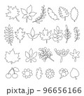 Leaves and flowers 96656166