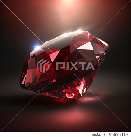 ルビー 宝石 鉱石 ガーネット 赤 のイラスト素材 [96656310] - PIXTA