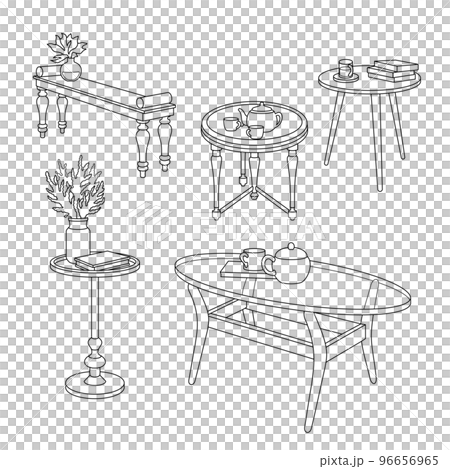 Table with objects Table with objects 96656965