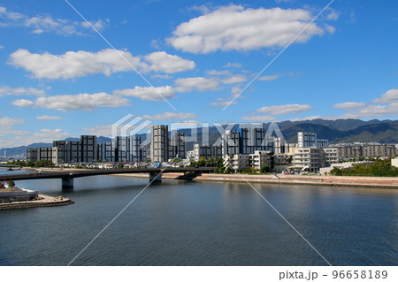 芦屋市　浜風大橋とアステム芦屋 96658189