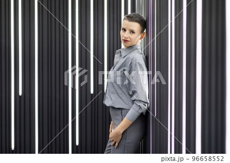portrait of a stylish business modern businesswoman of European appearance 96658552