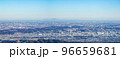 津久井から見た関東平野と筑波山のパノラマ風景 96659681